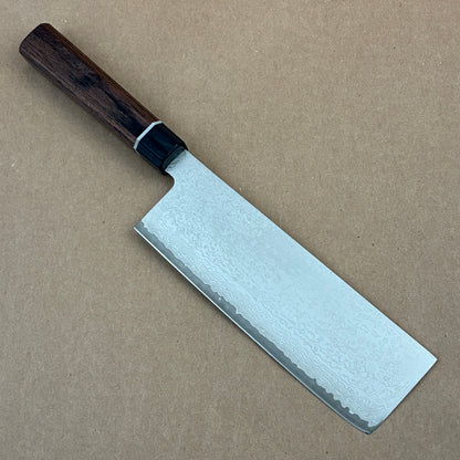 167mm SUNCRAFT SENZO Black VG10 Damascus Wa Nakiri
