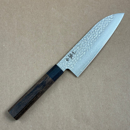 150mm Ittetsu VG10 Damascus Wa Santoku