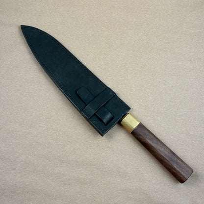 210mm Monolith Apex Aogami Super Wa Gyuto with Leather Cover