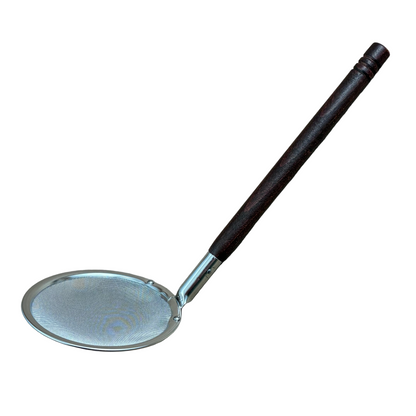 Wooden Handle Round Mesh Skimmer