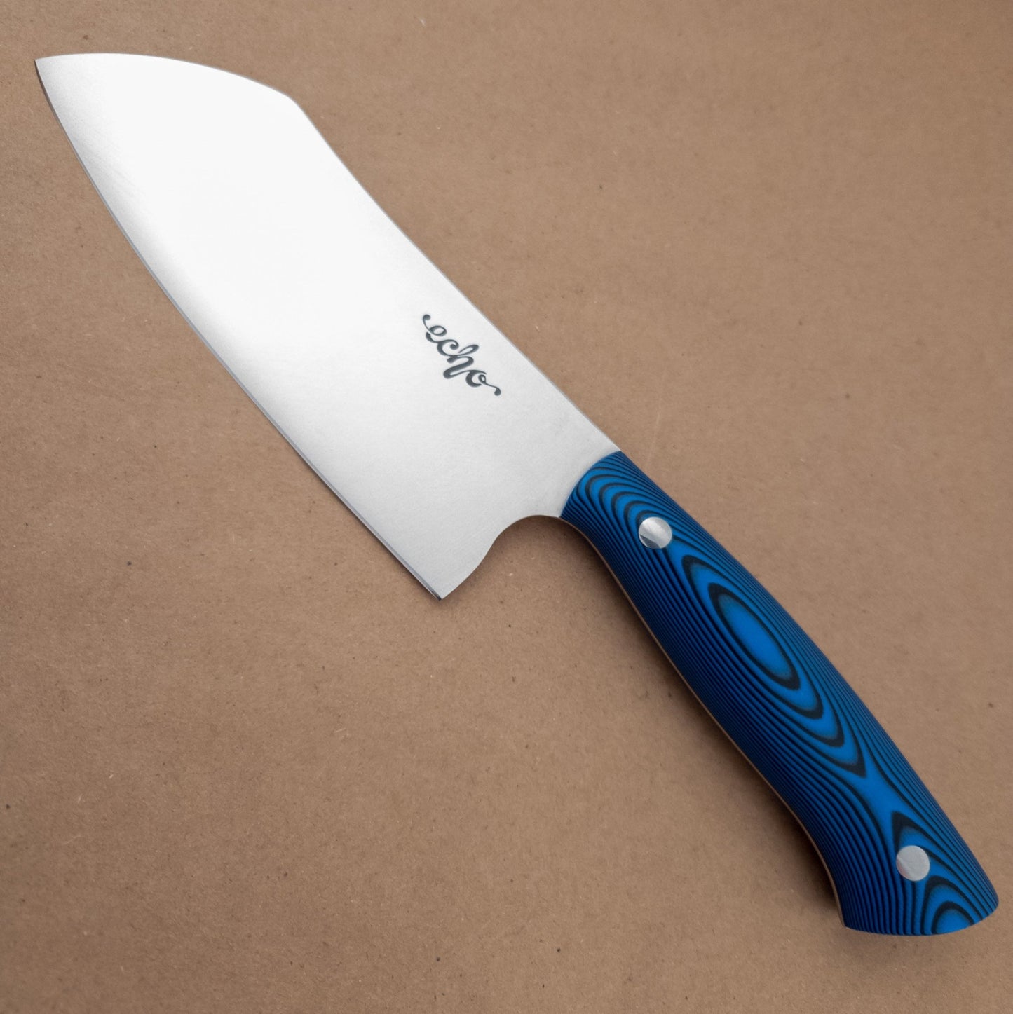 6" Middleton Made Knives Echo Santoku Blue - District Cutlery