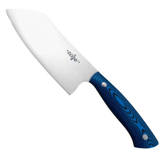 6" Middleton Made Knives Echo Santoku Blue - District Cutlery