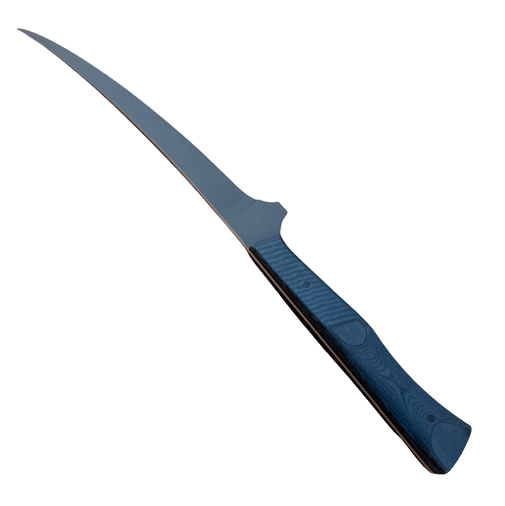 6" Town Cutler eXo Blue Curved Boning Yo Handle - District Cutlery