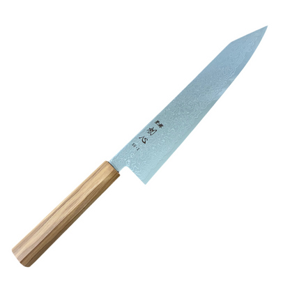 210mm Hatsukokoro Ryuhyo SG2 Damascus Wa Kiritsuke Gyuto