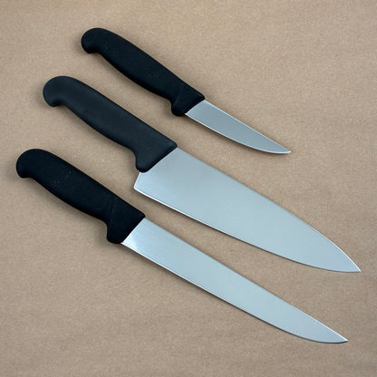 3 Piece Victorinox Fibrox Knife Set Chef Carving Paring