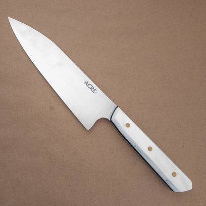 7.25" Acre Forge Macrum RWL45 Chef Corian Yo Handle - District Cutlery