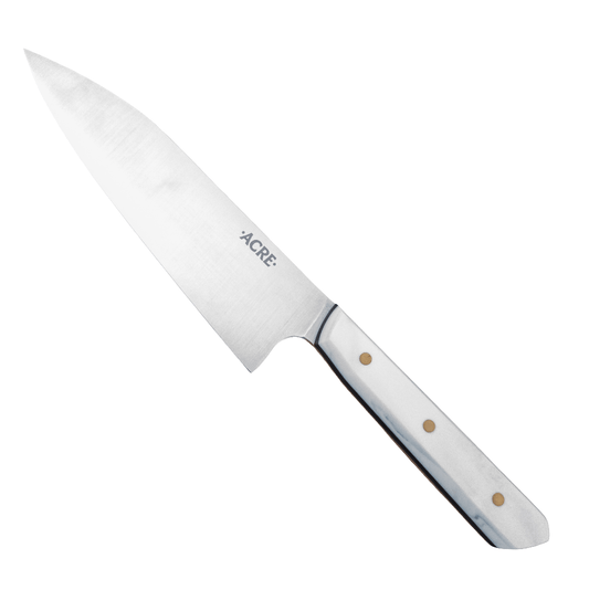 7.25" Acre Forge Macrum RWL45 Chef Corian Yo Handle - District Cutlery