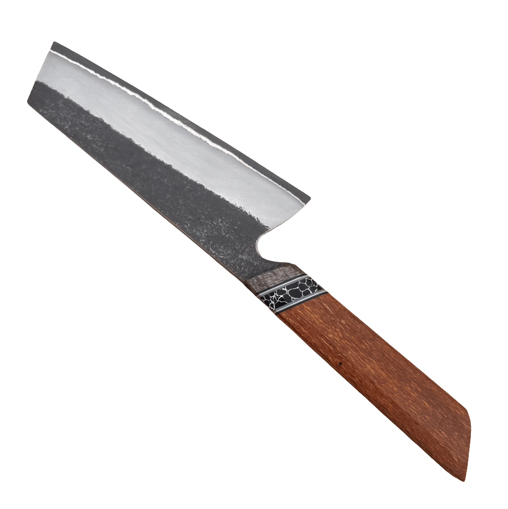 7.4" Tre' Hill San Mai Bunka O1 Leopardwood - District Cutlery