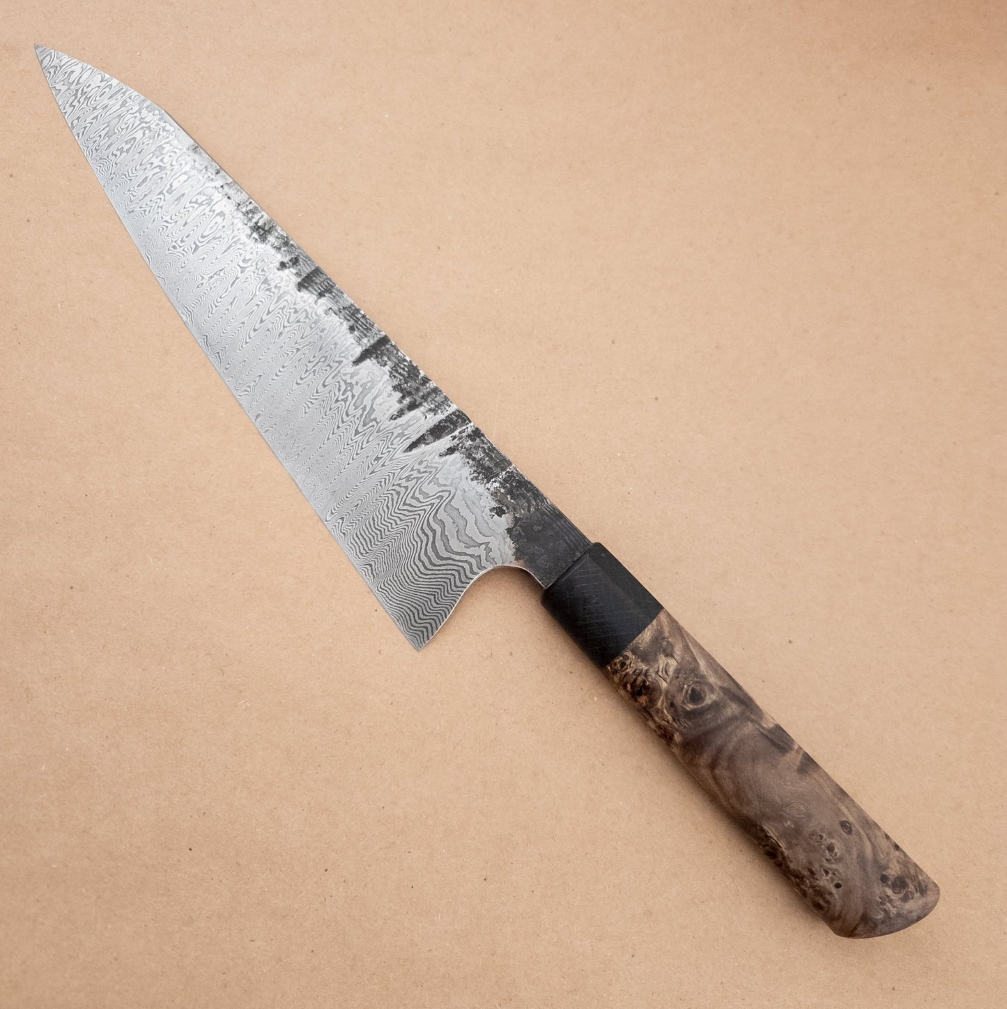 8.75" Martin Huber 200 - Layer Damascus Wa Gyuto - District Cutlery