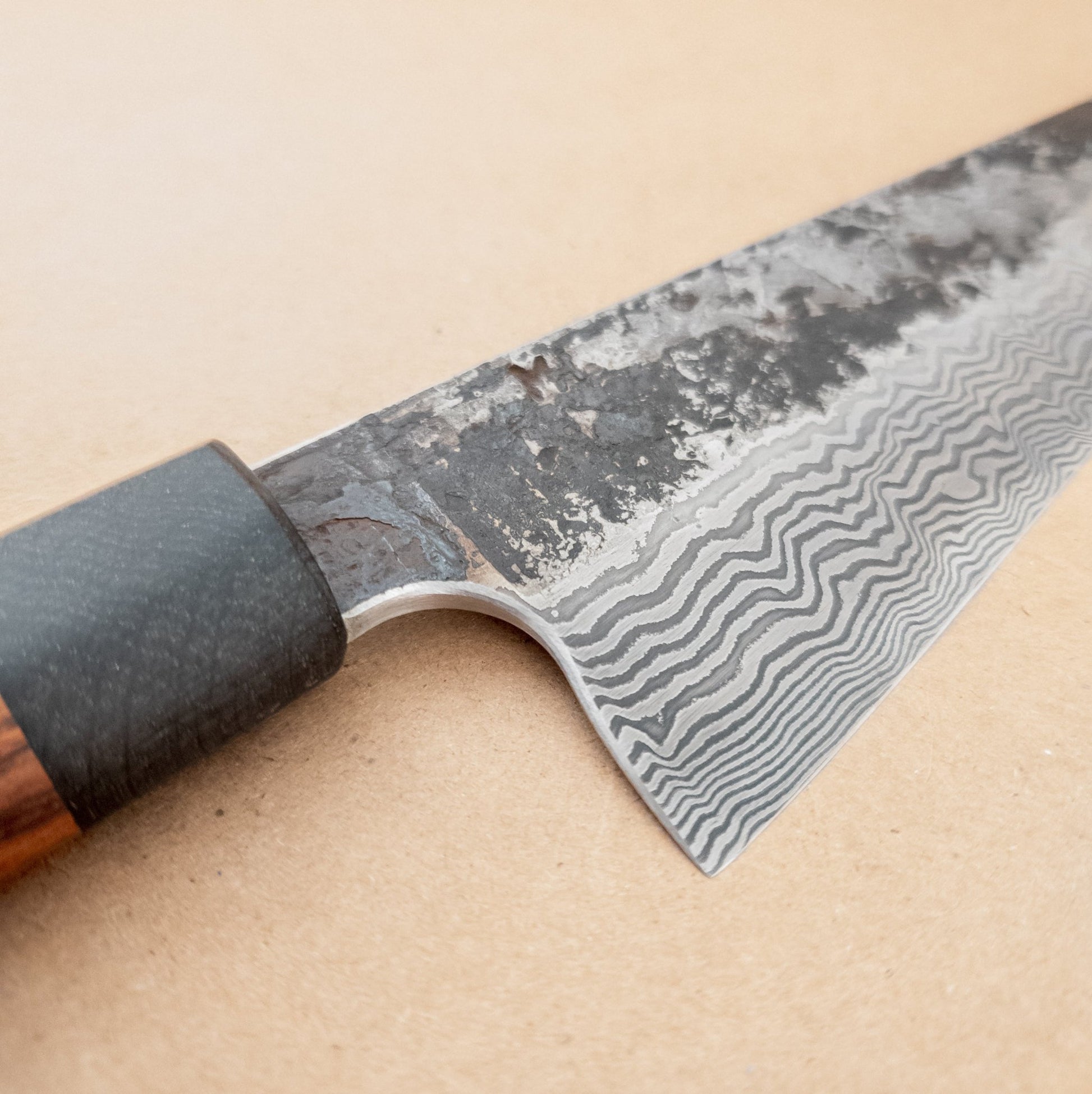 8.75" Martin Huber 50 - Layer Damascus Gyuto - District Cutlery