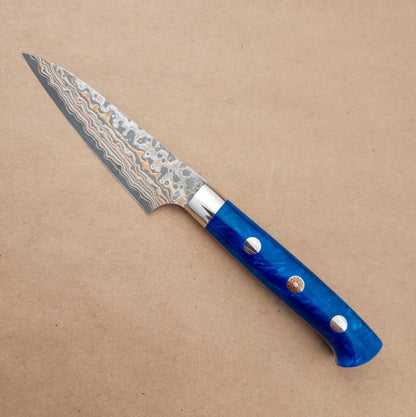 90mm Saji VG10 Rainbow Damascus Paring Yo Handle - District Cutlery