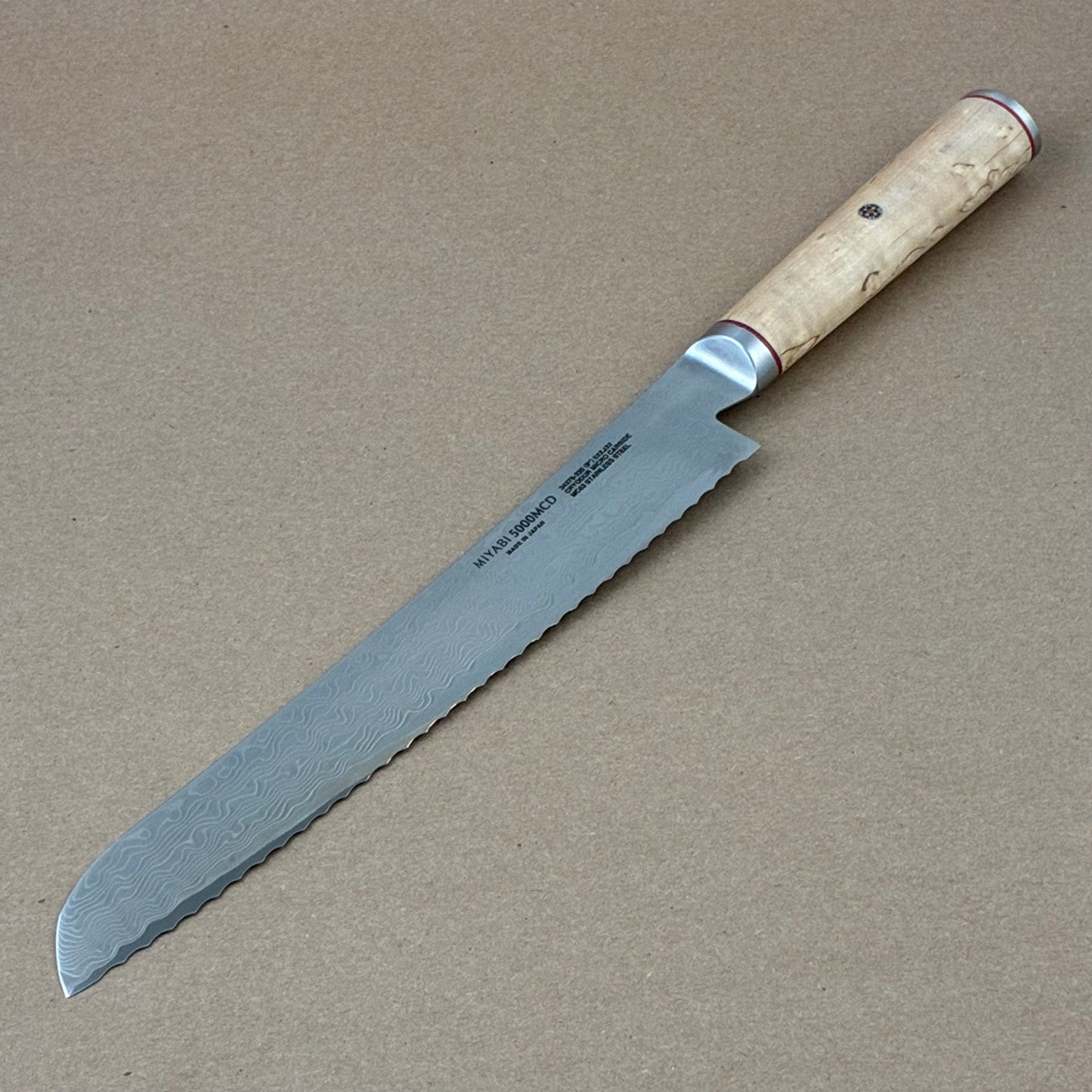 9.5" Miyabi Birchwood SG2 Damascus Bread Knife