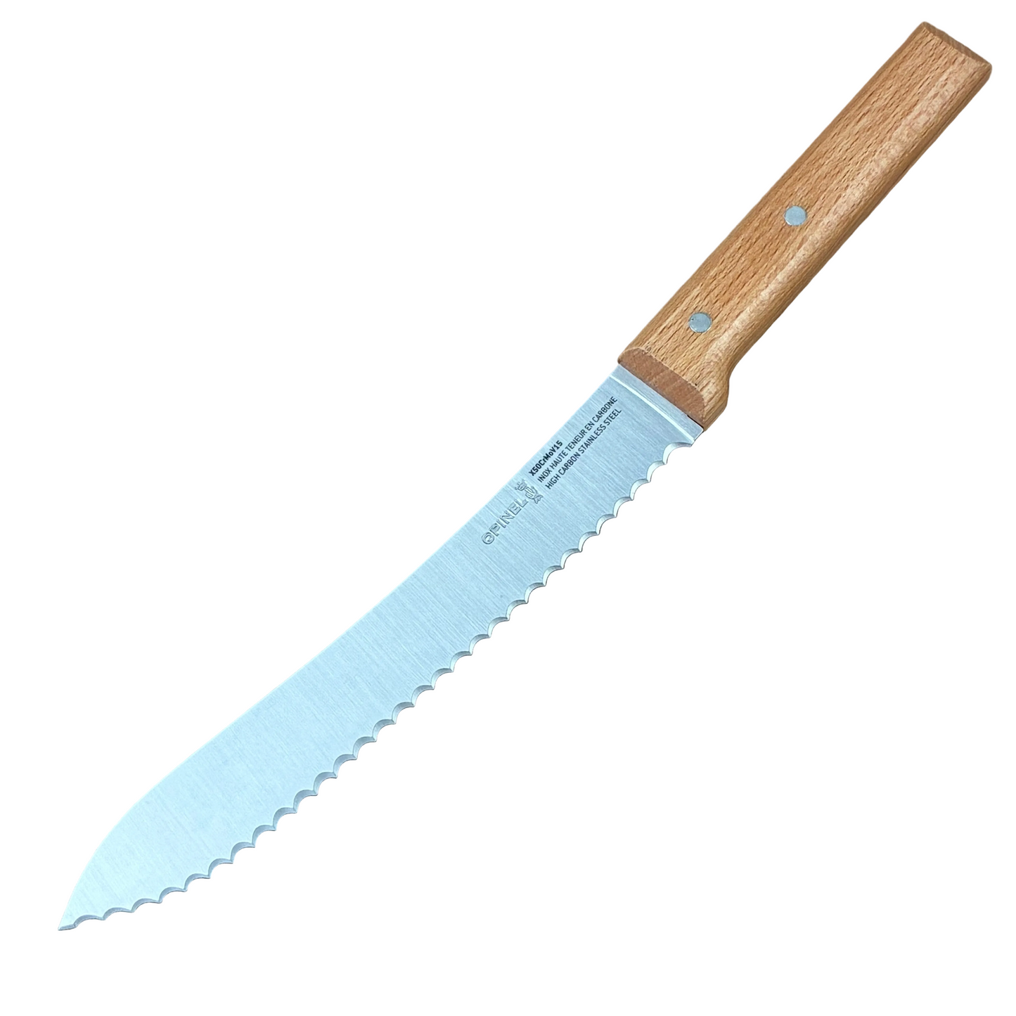 Opinel No.116 Parallele Serrated Stainless Steel Bread Knife