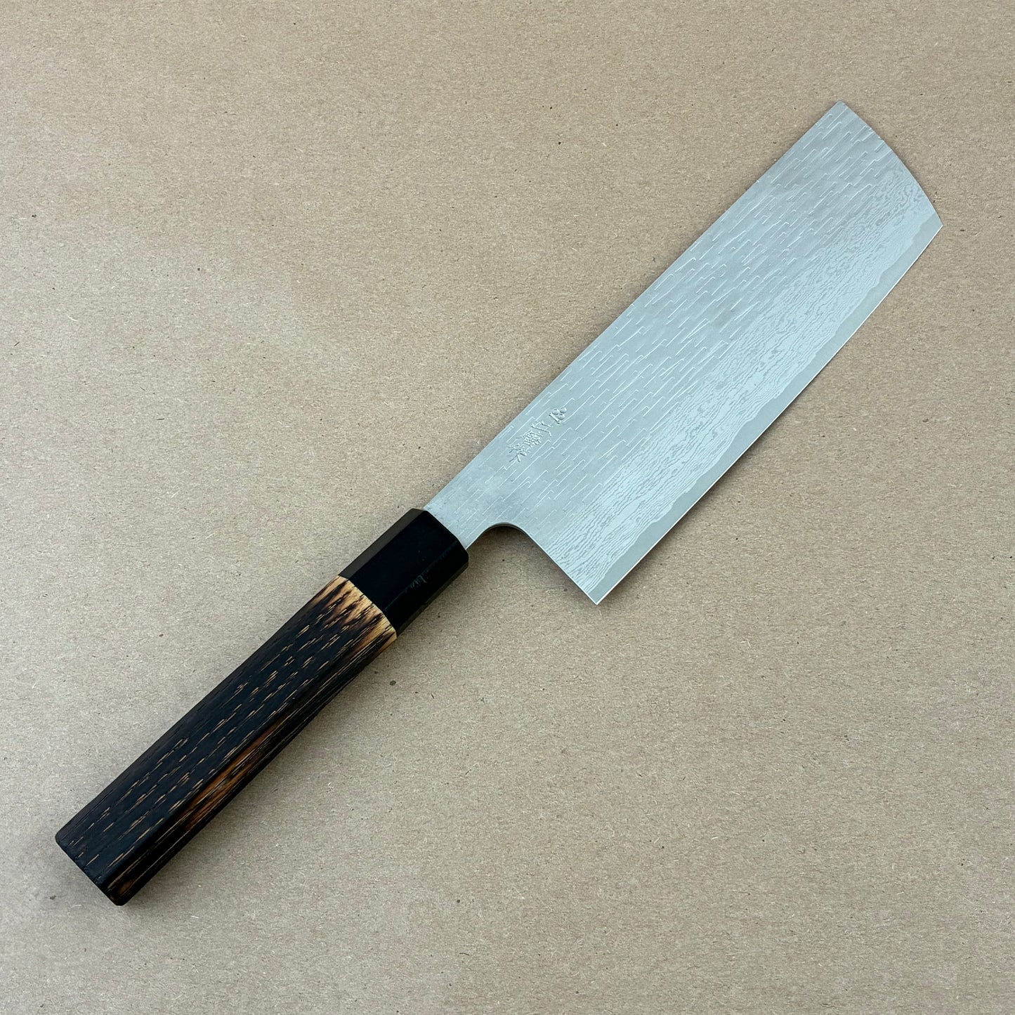 165mm Nigara XEOS Damascus Chestnut Wa Nakiri