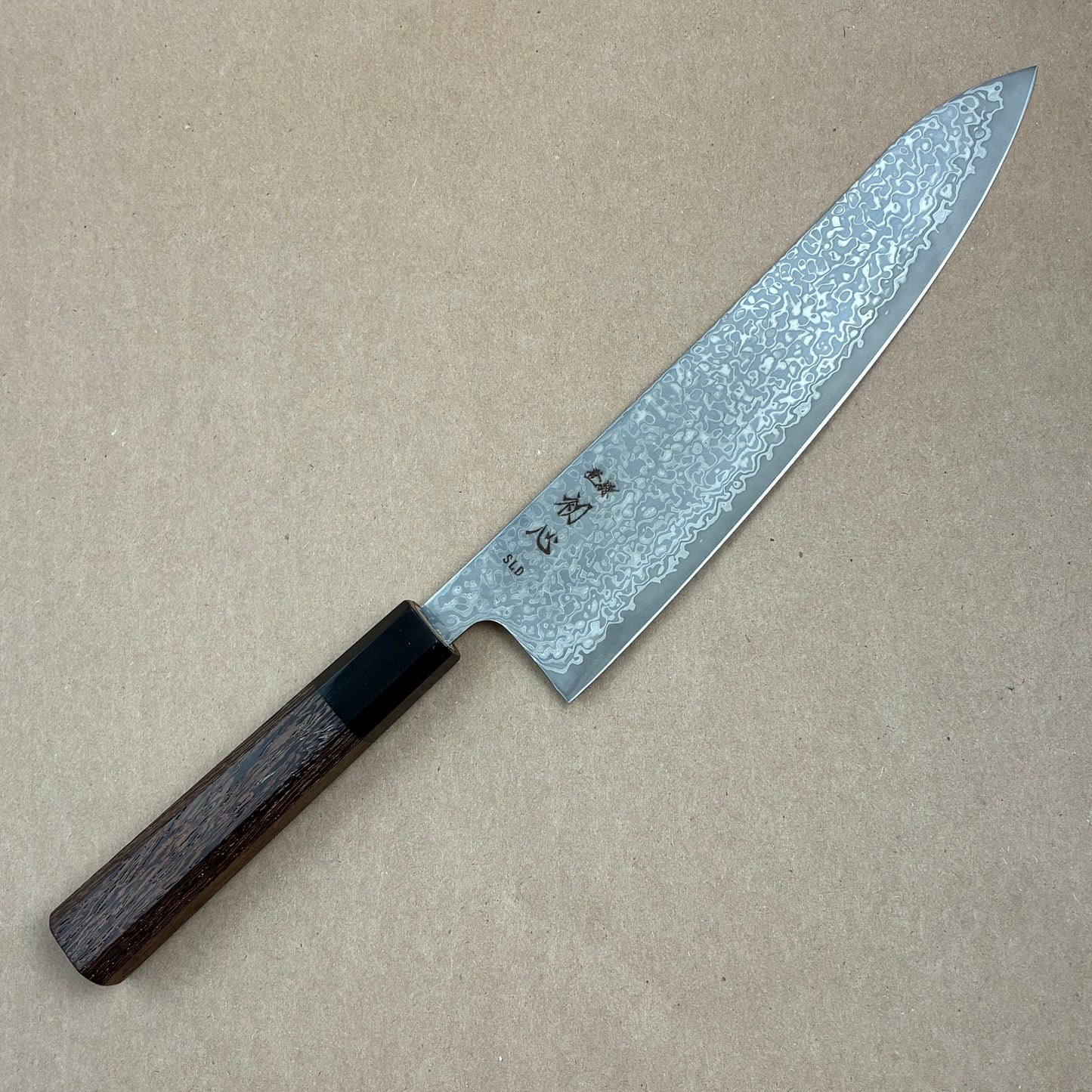 210mm Hatsukokoro Hikari SLD Damascus Wa Gyuto