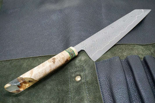 Baldwin Blades Mosaic Damascus-Clad Aogami Chef Knife