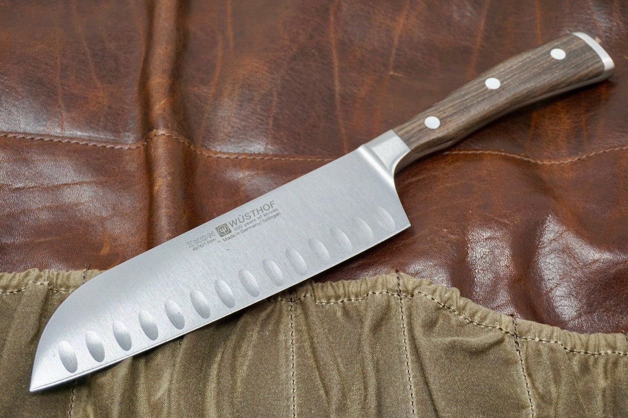 Wusthof Ikon Blackwood Santoku Knife -7"