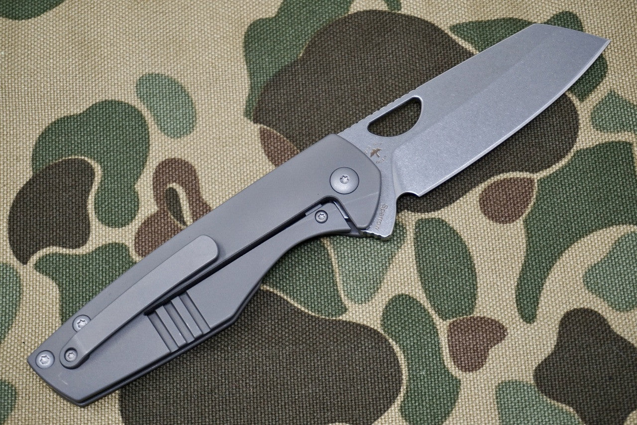 Kizer Sparrow S35VN Blade Titanium Handle