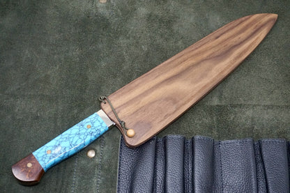 Hiro Knives Nickel Damascus SG2 Gyuto