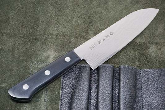 Tojiro Basic Damascus Santoku Knife - 170mm