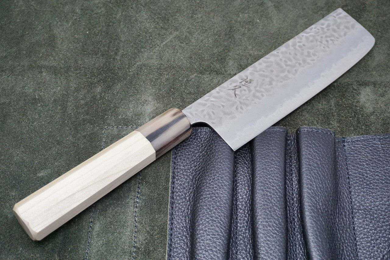 Tsunehisa Hammered Shirogami Nakiri 150mm