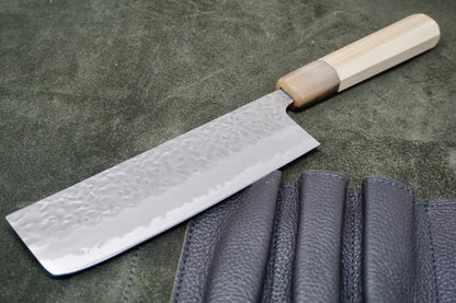 Tsunehisa Hammered Shirogami Nakiri 150mm