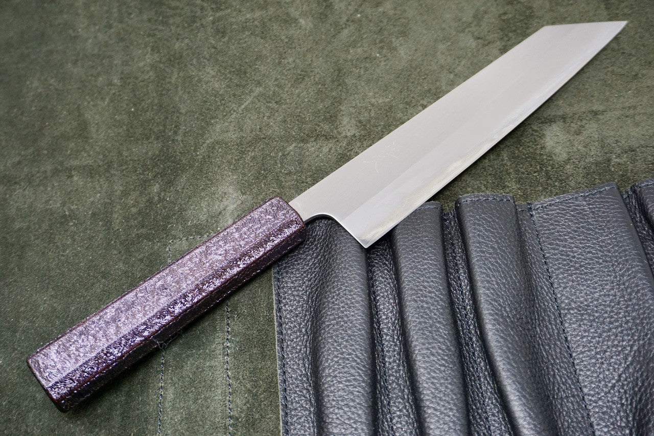 Tsunehisa Shirogami Kiritsuke 210mm Purple Lacquer