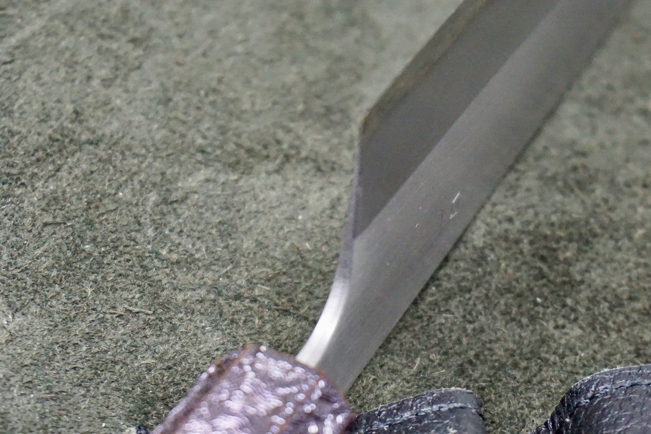 Tsunehisa Shirogami Kiritsuke 210mm Purple Lacquer