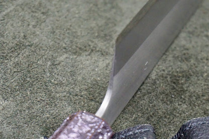 Tsunehisa Shirogami Kiritsuke 210mm Purple Lacquer