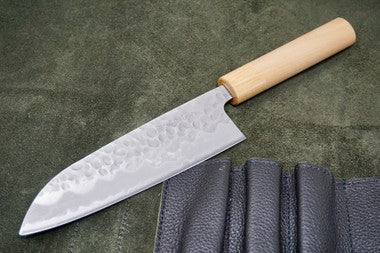 Tsunehisa Shirogami Cherry Santoku 165mm