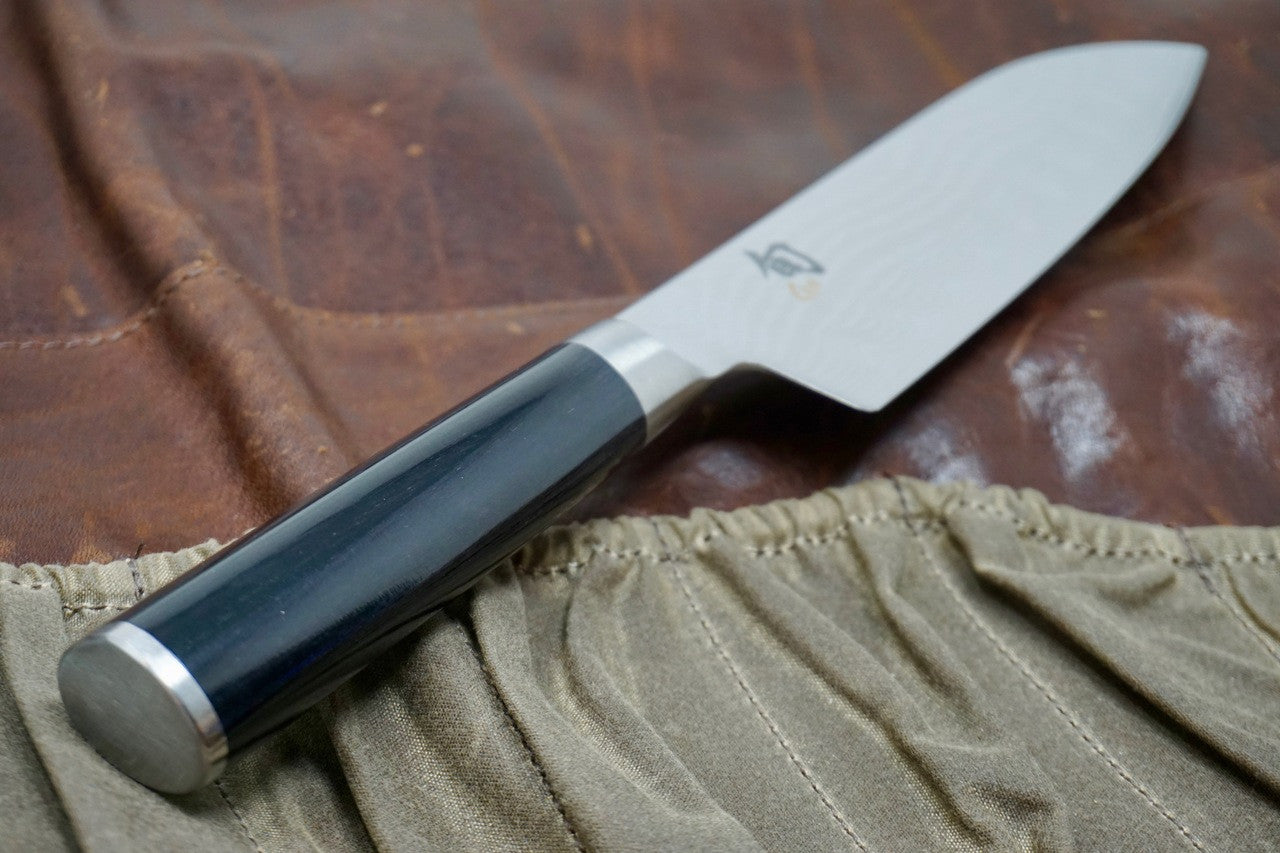 Shun Classic Santoku Knife - 7" Hollow Ground Blade