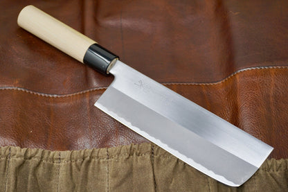 Tojiro Carbon Nakiri Knife - 165mm Shirogami #2 F-702A