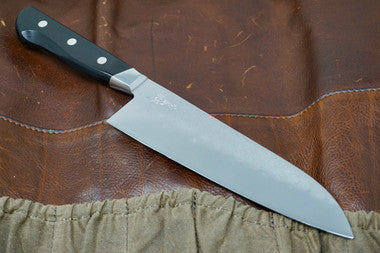 Tsunehisa Aogami Santoku Knife - 180mm - Western Handle