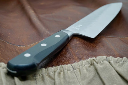 Tsunehisa Aogami Santoku Knife - 180mm - Western Handle