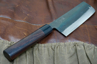 Tsunehisa Nakiri Carbon Steel Kitchen Knife - 165mm