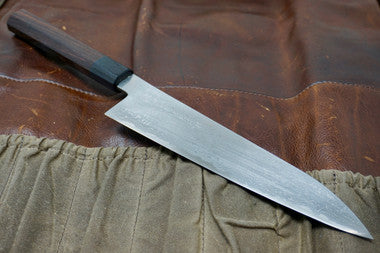 Yamahide Iwai Damascus Clad Blue Steel Gyuto Chef Knife - Wa Handle 210mm