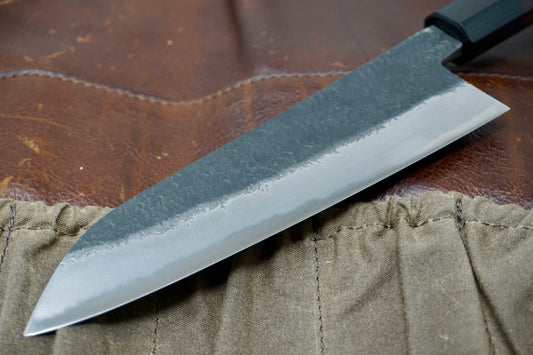 Yamahide Iwai Blue Super Santoku Knife - Wa Handle