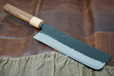 Tsunehisa Nakiri Blue Super Steel Kitchen Knife - 150mm