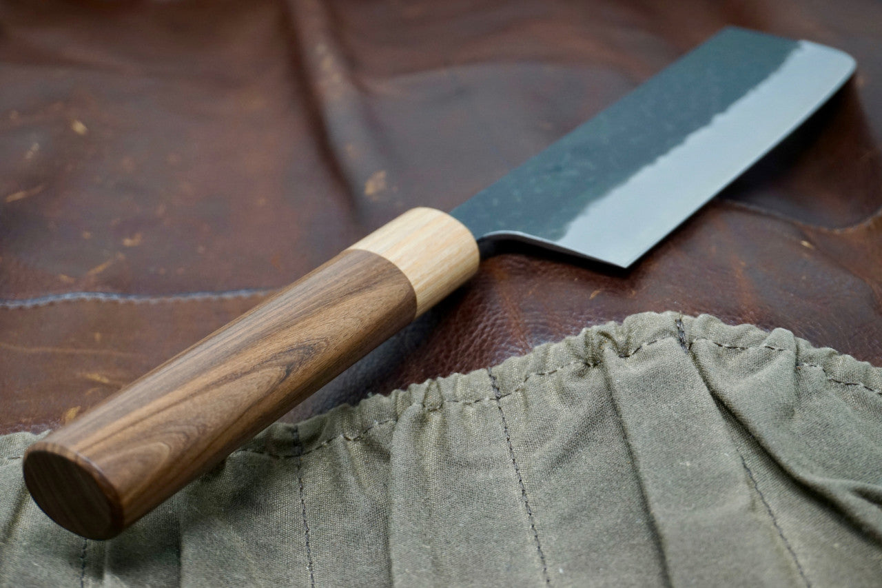 Tsunehisa Nakiri Blue Super Steel Kitchen Knife - 150mm