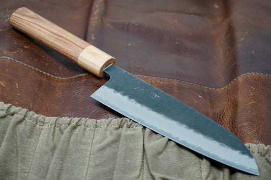 Tsunehisa Santoku Blue Super Steel Kitchen Knife - 165mm