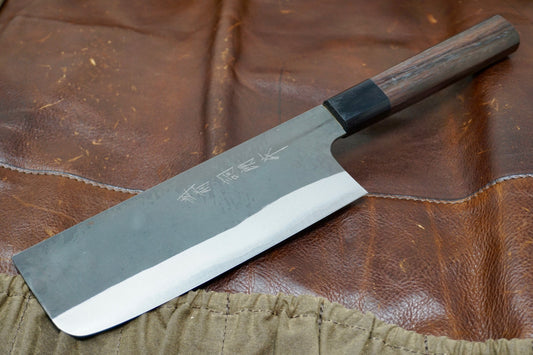 Shiro Kamo Nakiri Kitchen Knife - 165mm AS