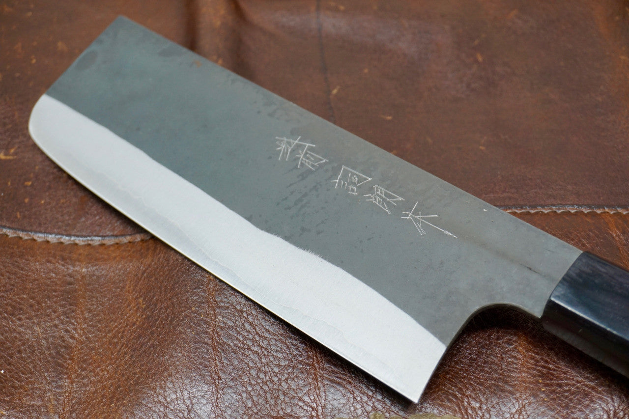 Shiro Kamo Nakiri Kitchen Knife - 165mm AS