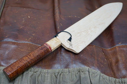 Teruyasu Fujiwara Gyuto Chef Knife 240mm Nishiji - Custom Handle