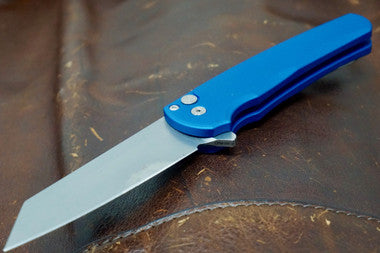 PRO-TECH Malibu Blue Reverse Tanto Flipper