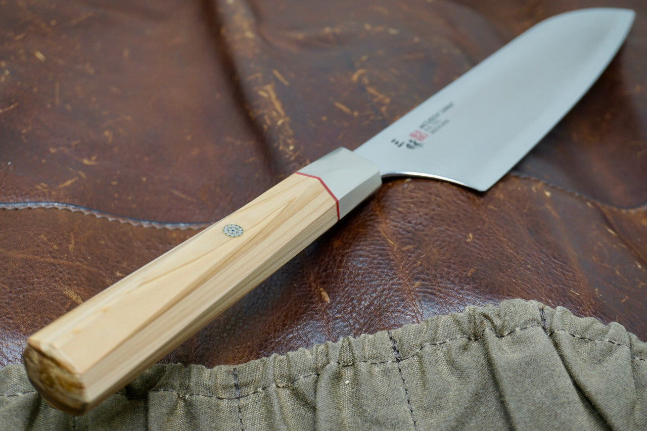 MCUSTA Zanmai Beyond Santoku Kitchen Knife - Aogami Super