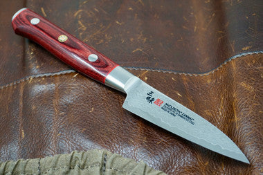 MCUSTA Zanmai Pro Paring Utility Knife - Damascus Clad