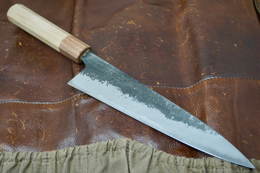 Mazaki Shirogami #2 Gyuto Chef Knife - 210mm Kurouchi