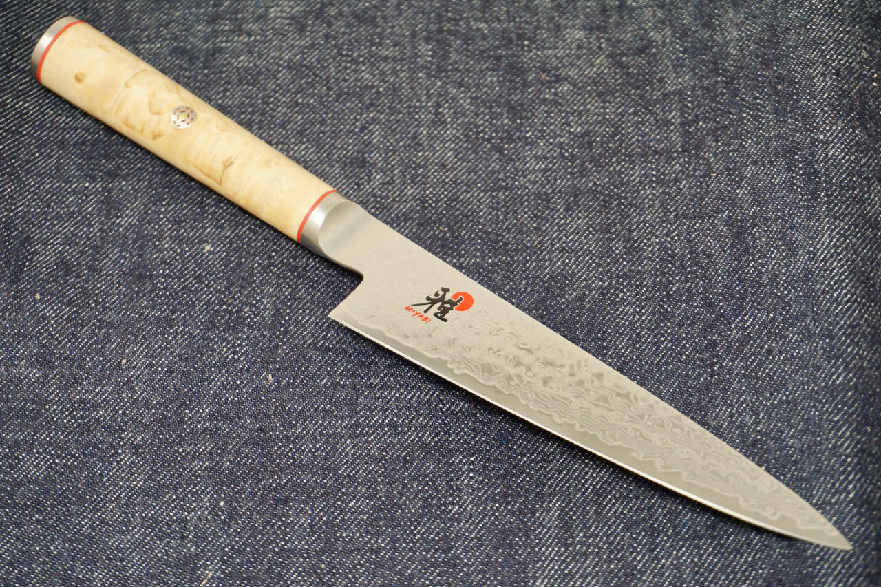 Miyabi Birchwood Utility Knife - 5" SG2 Shotoh