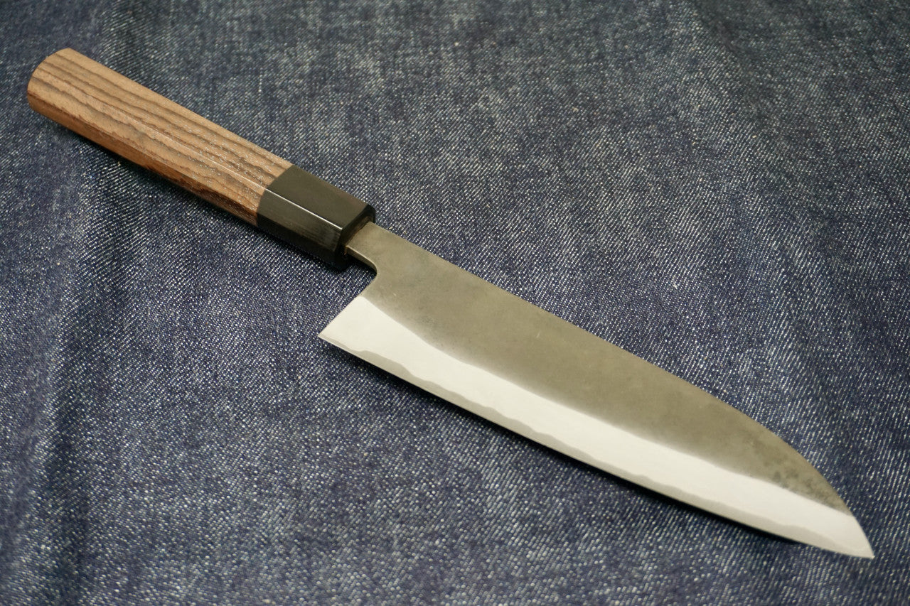 Shiro Kamo Blue Super Santoku - 165mm