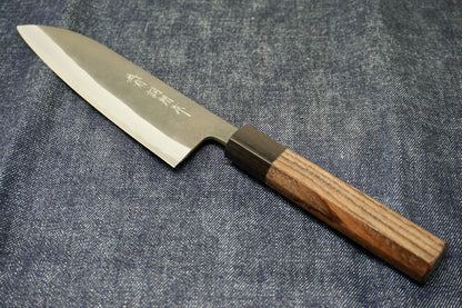 Shiro Kamo Blue Super Santoku - 165mm